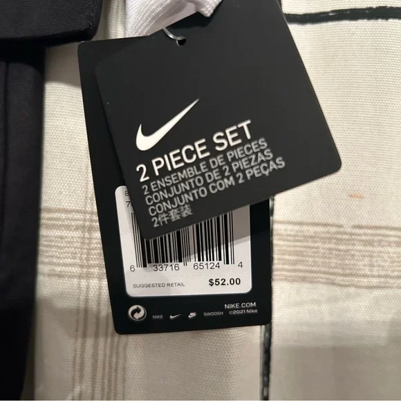 ✅ NWT Nike Toddler 2-Piece Tracksuit Set Size 2T Black/White - Picture 3 of 10